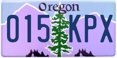 OR license plate 015KPX