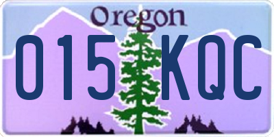 OR license plate 015KQC