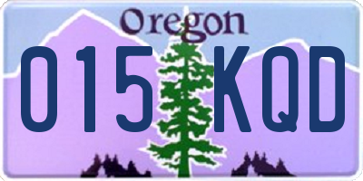OR license plate 015KQD