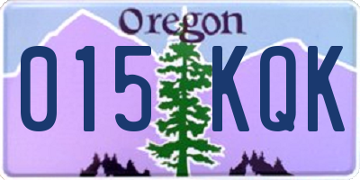 OR license plate 015KQK