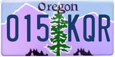 OR license plate 015KQR