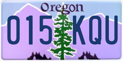 OR license plate 015KQU