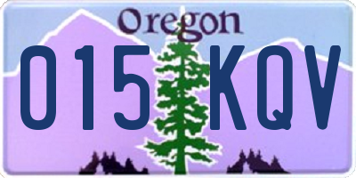 OR license plate 015KQV