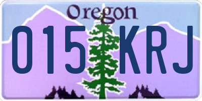 OR license plate 015KRJ