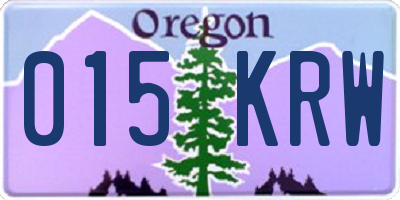 OR license plate 015KRW