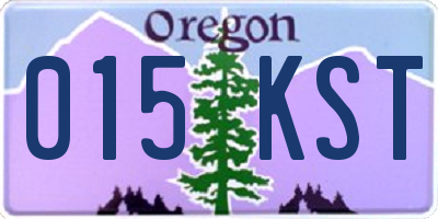 OR license plate 015KST