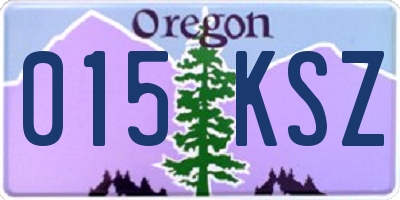 OR license plate 015KSZ