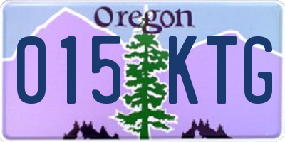 OR license plate 015KTG