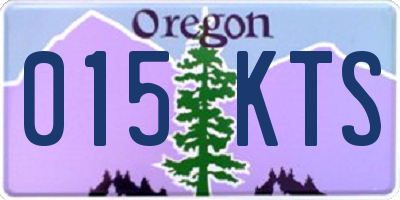 OR license plate 015KTS
