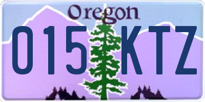 OR license plate 015KTZ