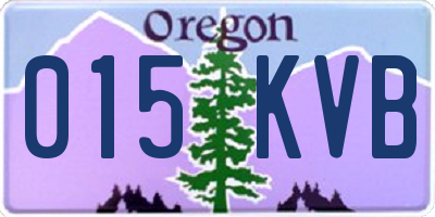 OR license plate 015KVB
