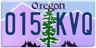 OR license plate 015KVQ