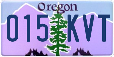 OR license plate 015KVT