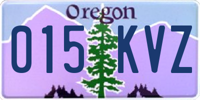 OR license plate 015KVZ