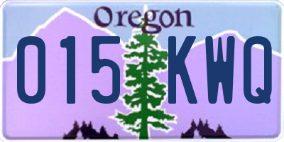 OR license plate 015KWQ