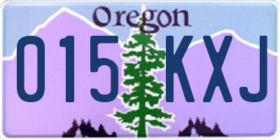 OR license plate 015KXJ