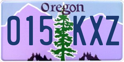 OR license plate 015KXZ