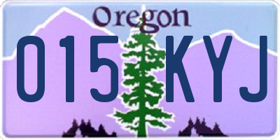 OR license plate 015KYJ