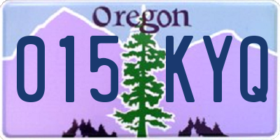 OR license plate 015KYQ