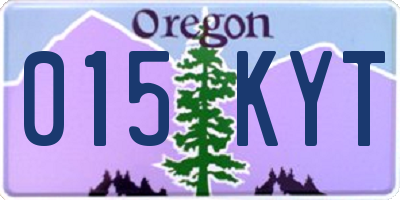 OR license plate 015KYT