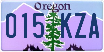 OR license plate 015KZA