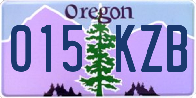 OR license plate 015KZB