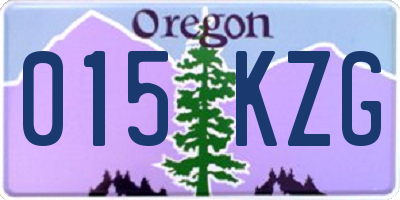 OR license plate 015KZG