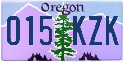 OR license plate 015KZK