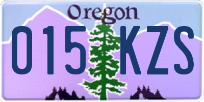 OR license plate 015KZS