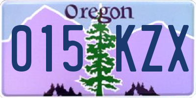 OR license plate 015KZX