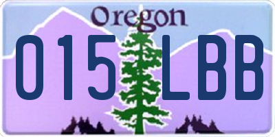 OR license plate 015LBB