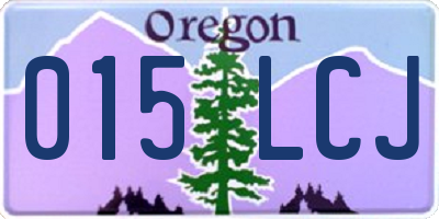 OR license plate 015LCJ