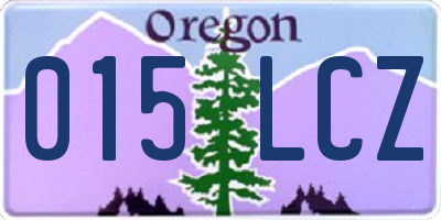 OR license plate 015LCZ