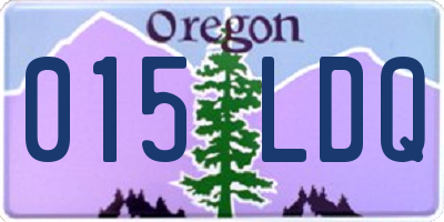 OR license plate 015LDQ