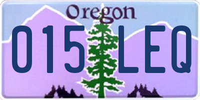 OR license plate 015LEQ