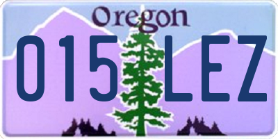OR license plate 015LEZ