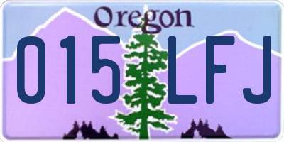 OR license plate 015LFJ