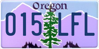 OR license plate 015LFL