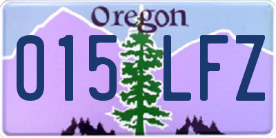 OR license plate 015LFZ