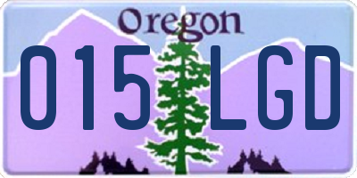 OR license plate 015LGD