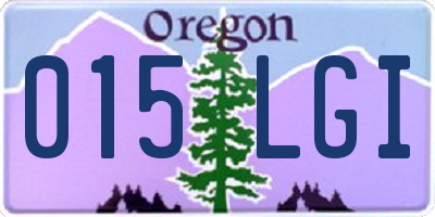 OR license plate 015LGI