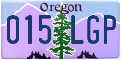 OR license plate 015LGP