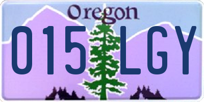 OR license plate 015LGY