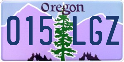 OR license plate 015LGZ