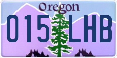 OR license plate 015LHB
