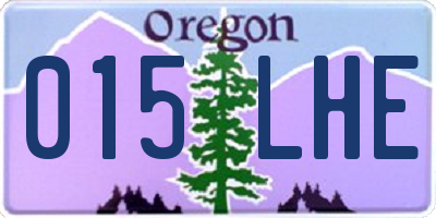 OR license plate 015LHE