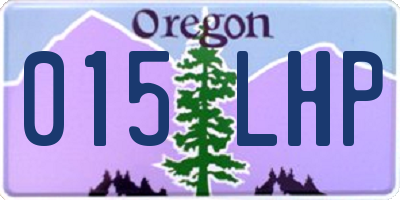 OR license plate 015LHP