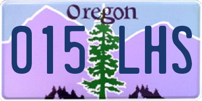OR license plate 015LHS