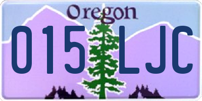 OR license plate 015LJC