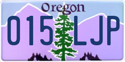 OR license plate 015LJP